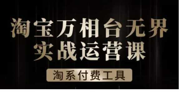 沧海·淘系万相台无界实战运营课,万相台无界实操全案例解析
