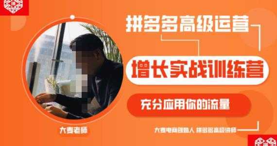 拼多多高级运营增长实战训练营,充分应用你的流量