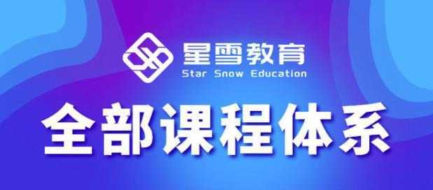 星雪教育淘系高级班,更全的运营提升方案,零基础由浅入深,店铺最新玩法