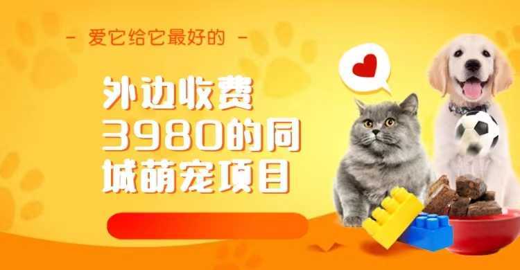 同城萌宠项目,用最冷门的玩法冲击最热门的市场