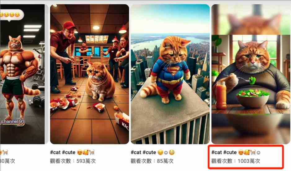 AI貓咪剧情号,30天涨粉100w,制作简单,一个视频全网分发,轻松月入1W+