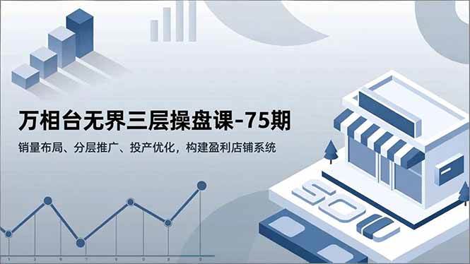 万相台无界三层操盘课-75期,销量布局、分层推广、投产优化,构建盈利店铺系统