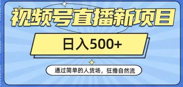视频号直播新项目，通过简单的人货场，狂撸自然流，日入500+【260G资料】
