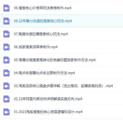 2023淘宝天猫搜索持续盈利陪跑训练营，解决想要搜索流量做不起来问题