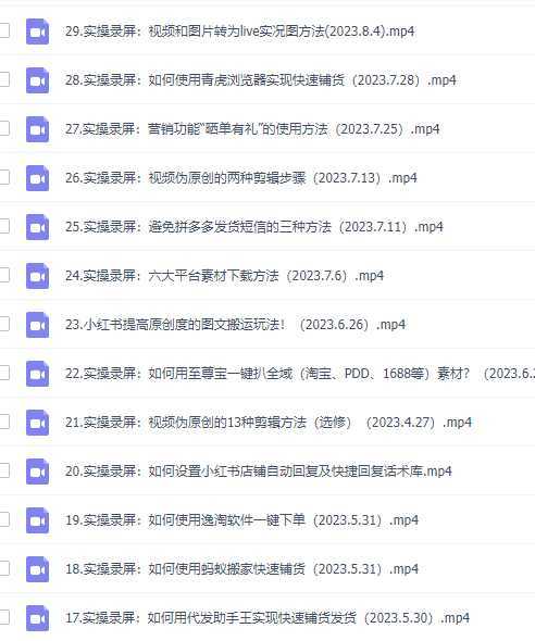 小红书无货源陪跑营：从0-1从开店到爆单 单店30万销售额