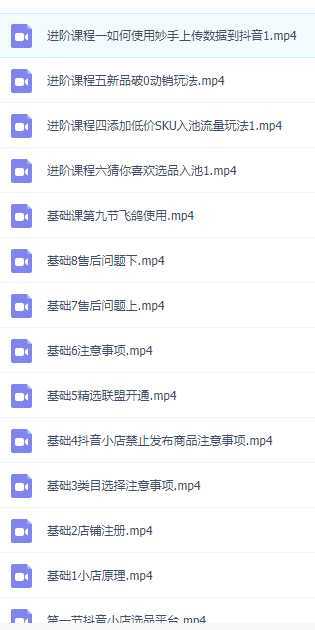 抖店商品卡流量，抖音小店实操落地特训营，8小时干货视频录制课程随时可学