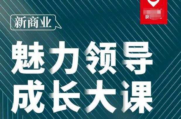 张琦·新商业魅力领导成长大课2023新版，高效管理必修课