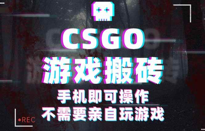 CSGO游戏挂机捡漏，单日扫货500+，年底小高峰上车可吃肉，手机即可操作…
