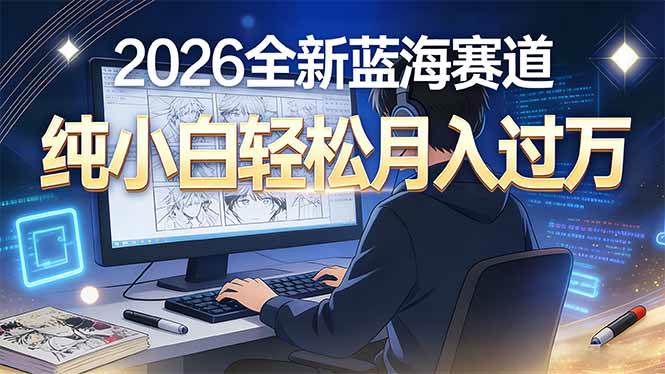 2026年全新蓝海赛道,纯小白轻松月入过万