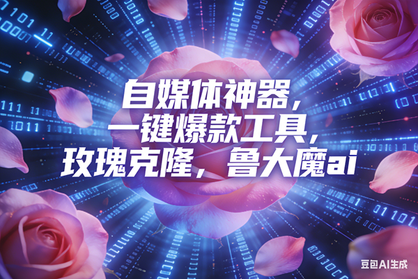 ai鲁大魔，自媒体必备的软件，玫瑰克隆神器，一键爆款，详细教程